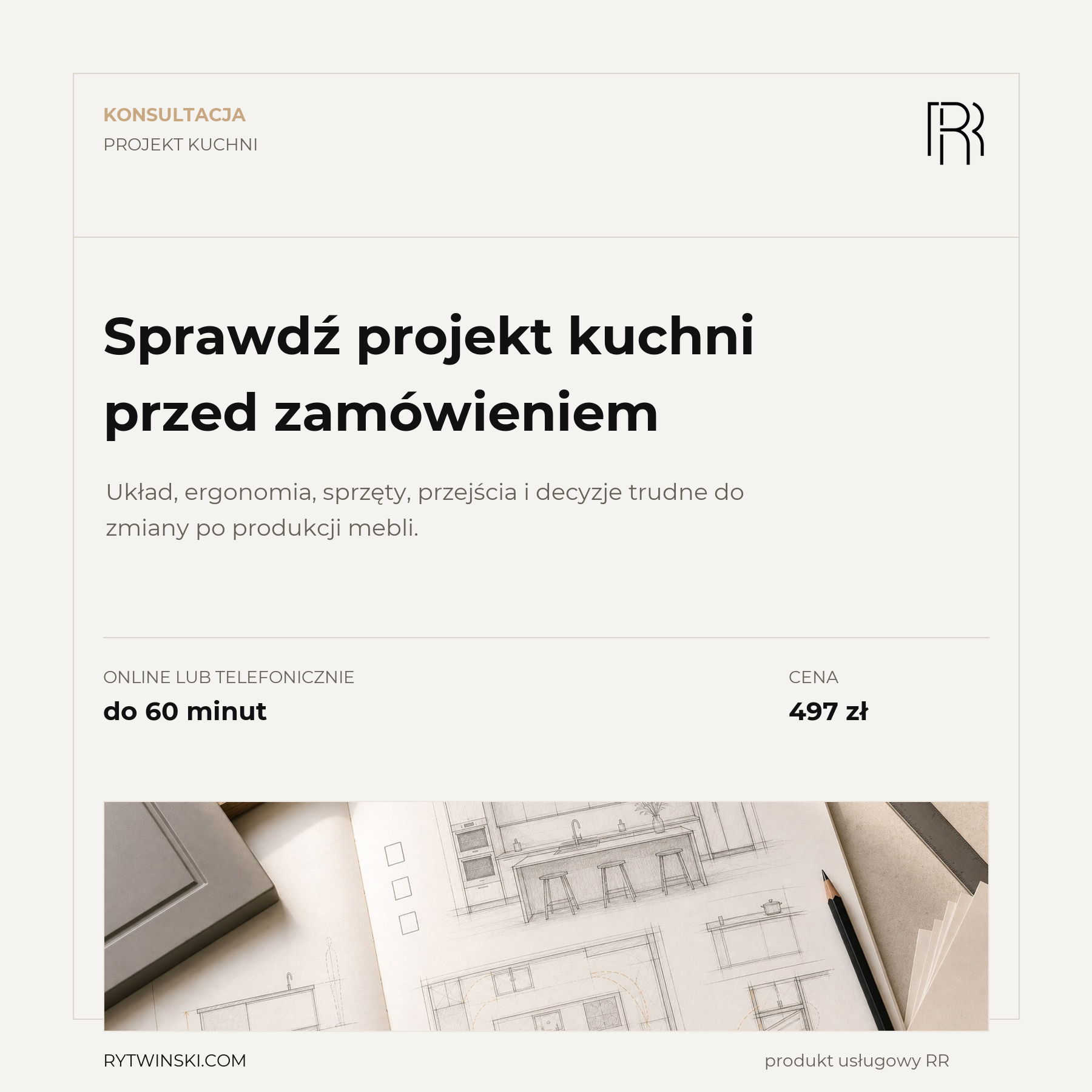 Konsultacja projektu kuchni przed zamówieniem mebli na wymiar